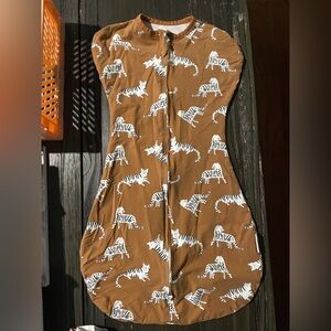 Brown Tiger Print Kids Pajamas Sleep Sack